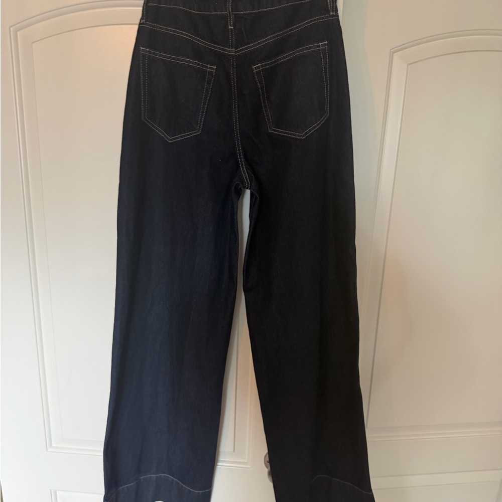 Vici Wide-Leg Dark Blue Jeans - Picture 7 of 7